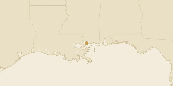 Map of Hancock County, Mississippi
