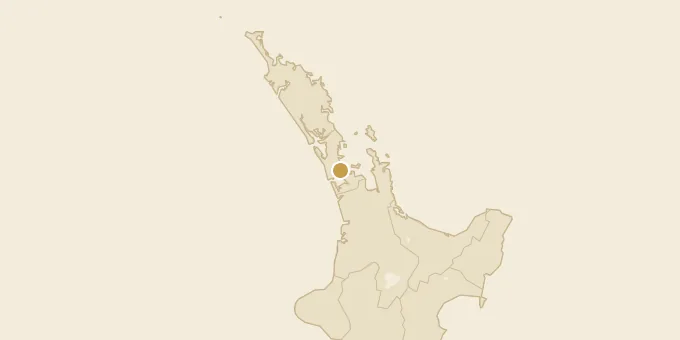 Map of Auckland, New Zealand