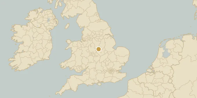Map of Donington Park, England