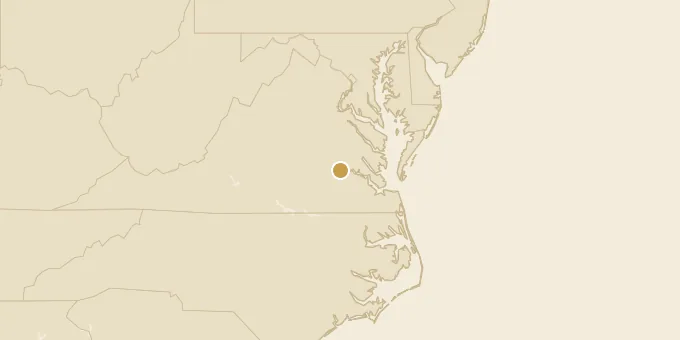 Map of Hopewell, Virginia