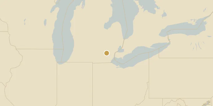 Map of Ann Arbor, Michigan
