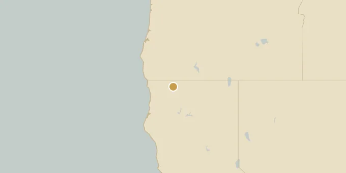 Map of Klamath River, Oregon