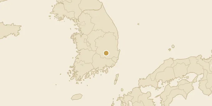 Map of Daegu, South Korea