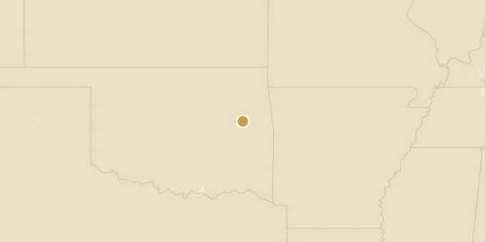 Map of Muskogee, Oklahoma