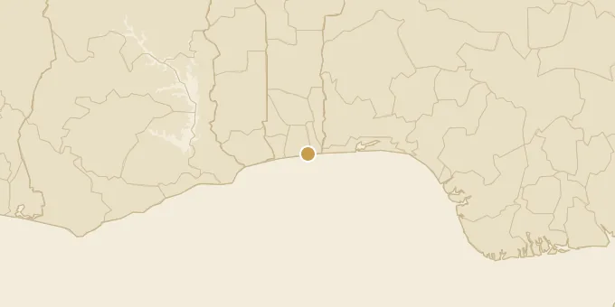 Map of Cotonou, Benin