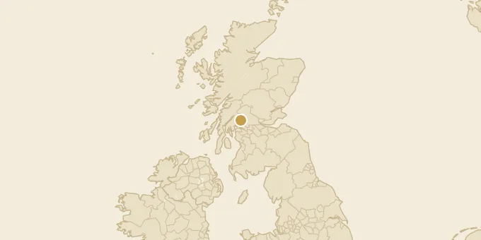 Map of Loch Lomond, Scotland