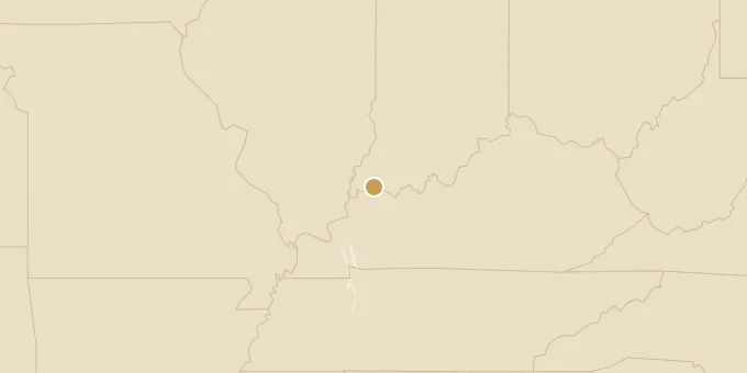 Map of Evansville, Indiana