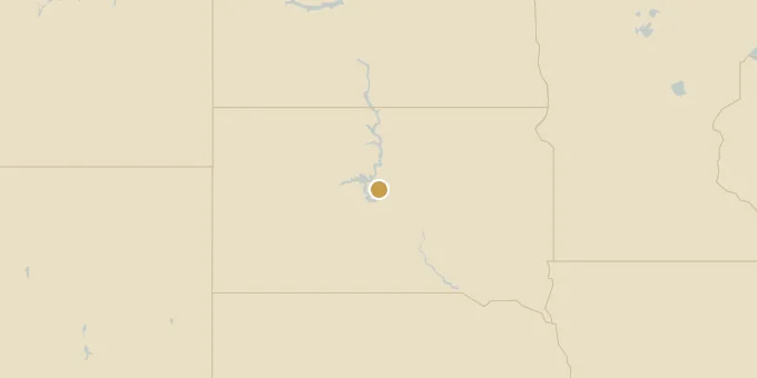 Map of South Dakota, United States