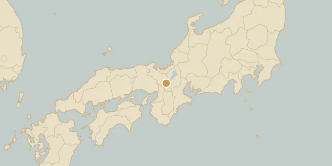 Map of Kyoto, Japan