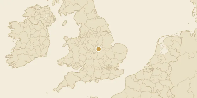 Map of Leicester, England