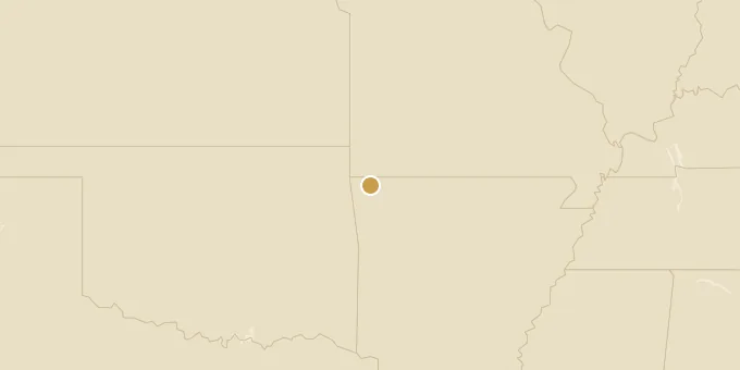 Map of Bentonville, Arkansas