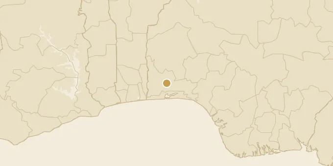Map of Ogun State, Nigeria