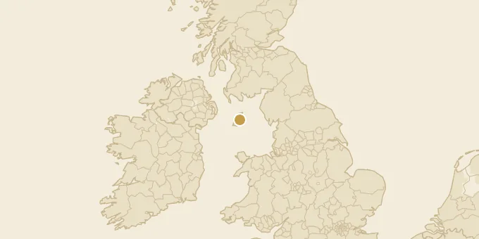Map of Creg y Cowin, Isle of Man