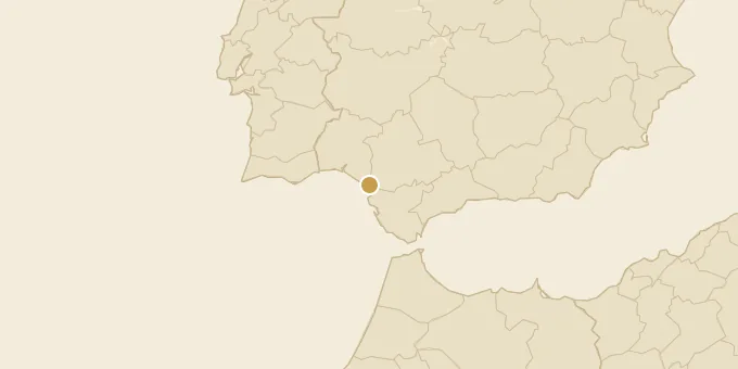 Map of Doñana National Park, Spain