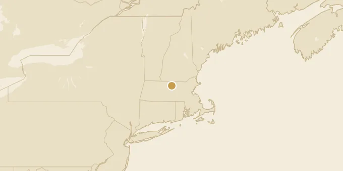 Map of Gardner, Massachusetts