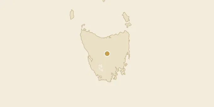 Map of Tasmania, Australia