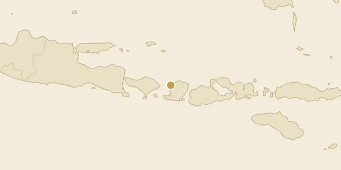 Map of Gili Air, Indonesia