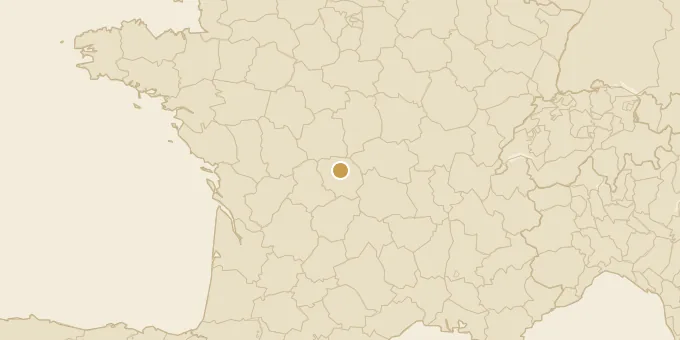 Map of Ajain, France