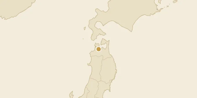 Map of Aomori Prefecture, Japan