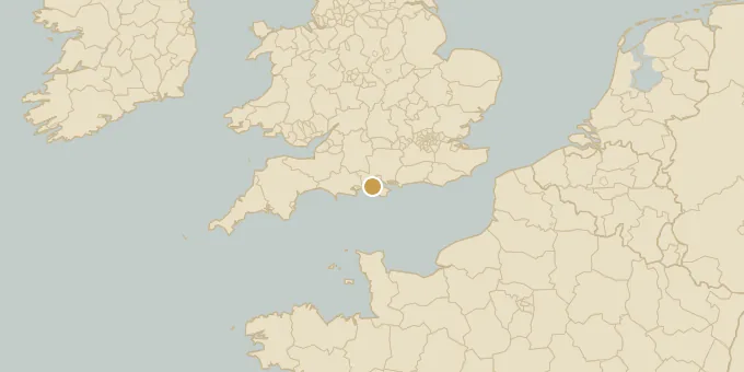 Map of Lymington, England
