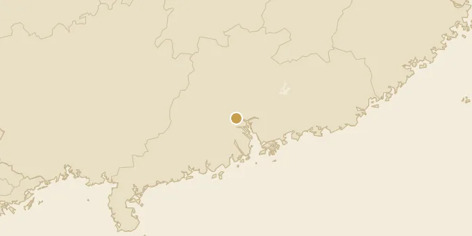 Map of Guangdong, China
