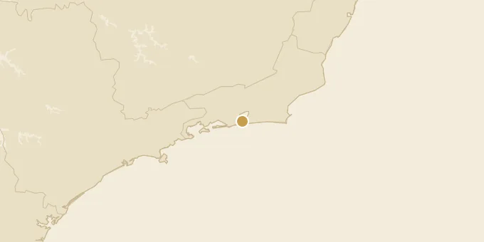 Map of Rio de Janeiro, Brazil