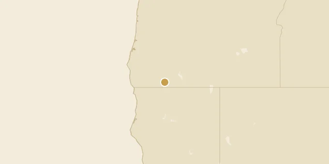 Map of Ashland, Oregon