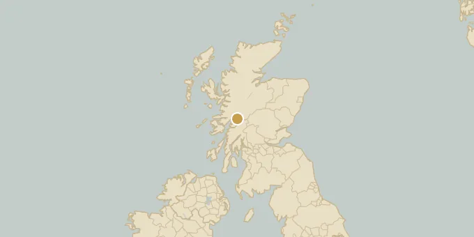 Map of Glencoe, Scotland