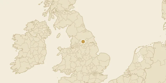 Map of Leeds, West Yorkshire