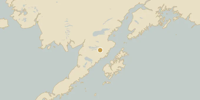 Map of Katmai National Park, Alaska