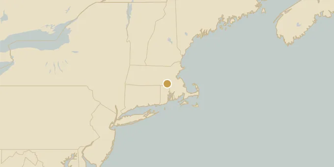 Map of Bellingham, Massachusetts