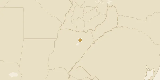 Map of Iberá Wetlands, Corrientes, Argentina