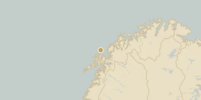 Map of Andøy, Norway