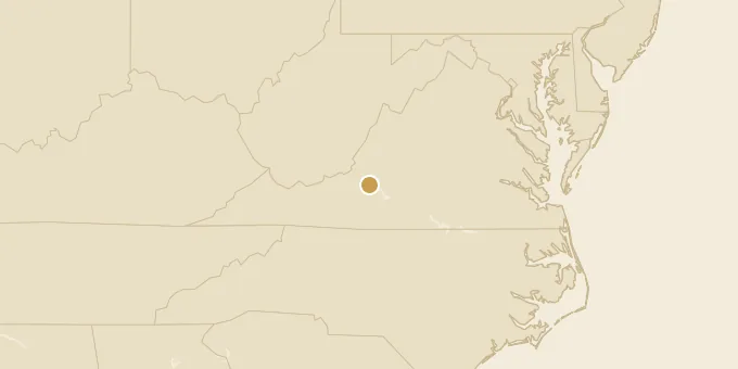 Map of Roanoke, Virginia
