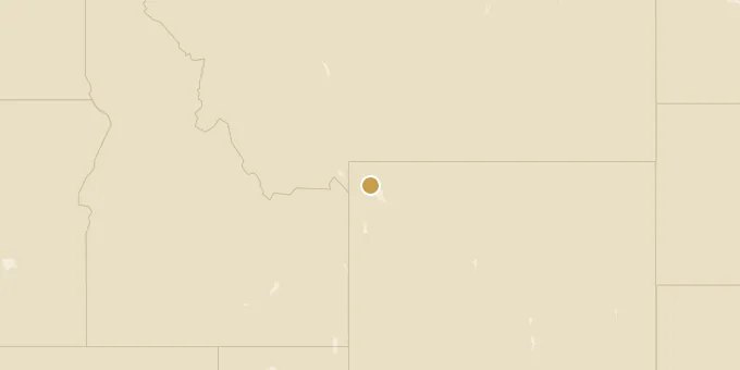 Map of Yellowstone National Park, USA