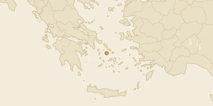 Map of Syros, Greece