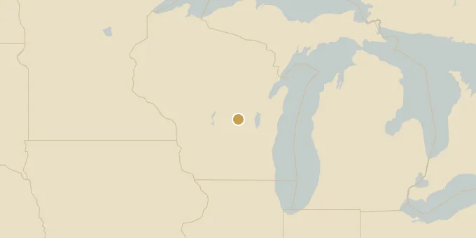 Map of Redgranite, Wisconsin