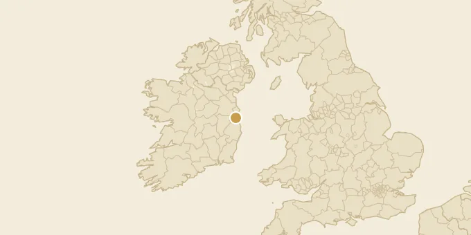 Map of Dublin, Ireland