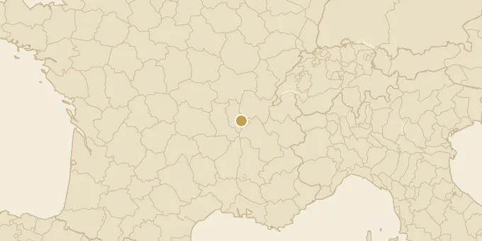 Map of Lyon, France