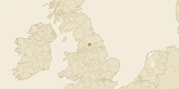 Map of Northern England