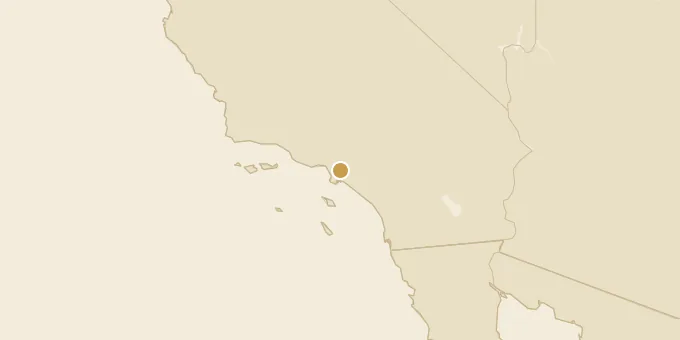 Map of Southern California, United States