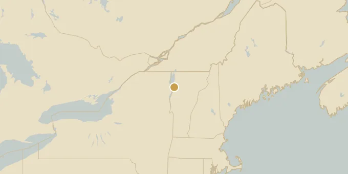 Map of Burlington, Vermont