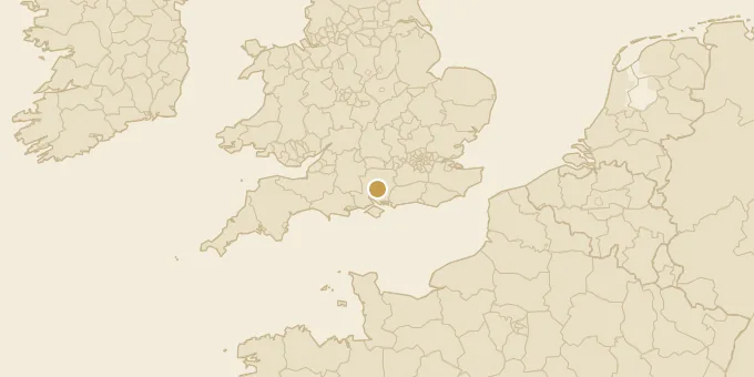 Map of Hampshire, England