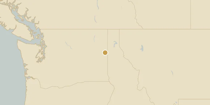 Map of Spokane Valley, Washington