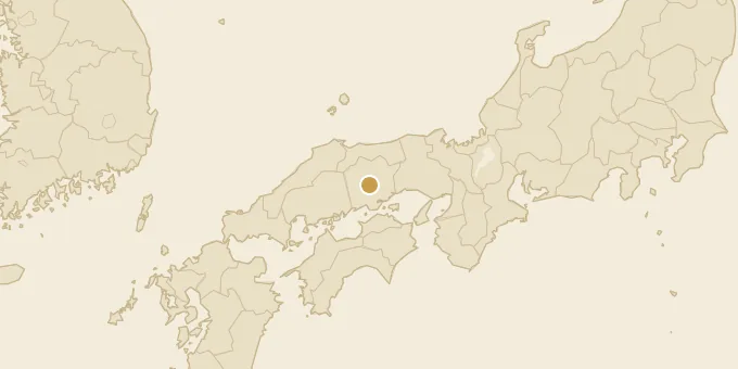 Map of Okayama Prefecture, Japan