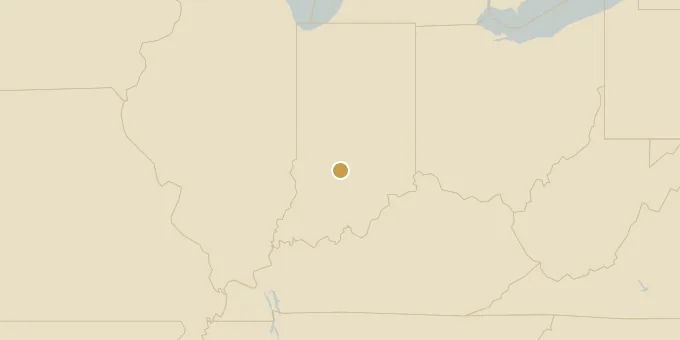 Map of Bloomington, Indiana