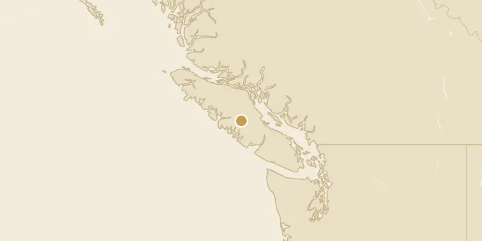 Map of Vancouver Island, Canada