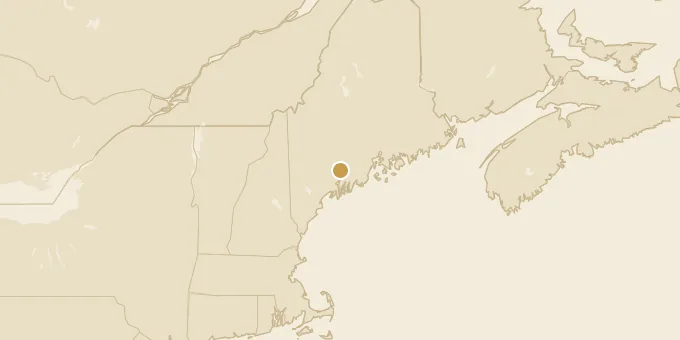 Map of Gardiner, Maine