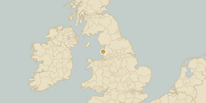 Map of Blackpool, England
