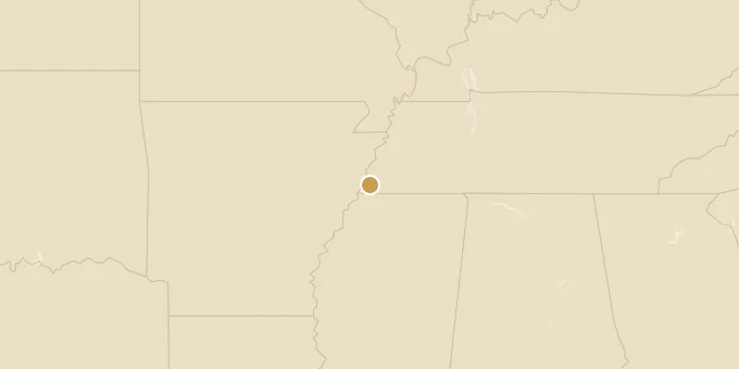 Map of Memphis, Tennessee